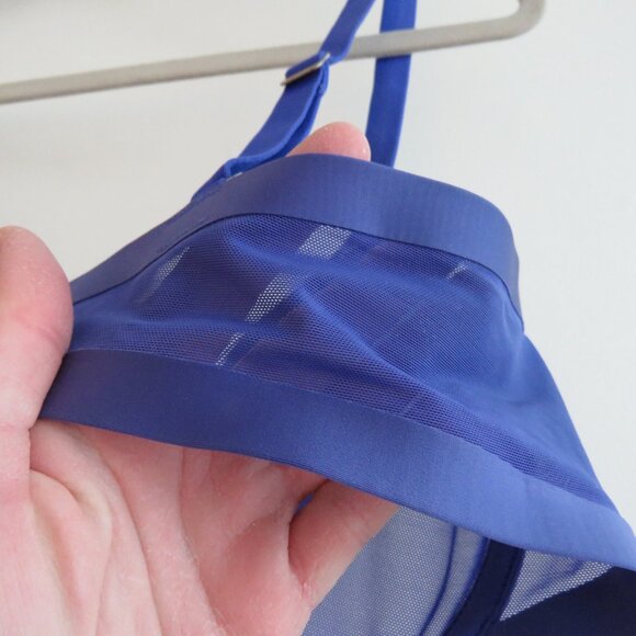 CUUP The Balconette Mesh Underwire Bra in Ultramarine Blue - Size 40F - Picture 12 of 13